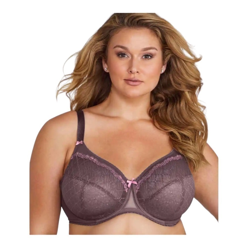 GLAMORISE Lilac Elegance Lace Wonderwire Bra NWT